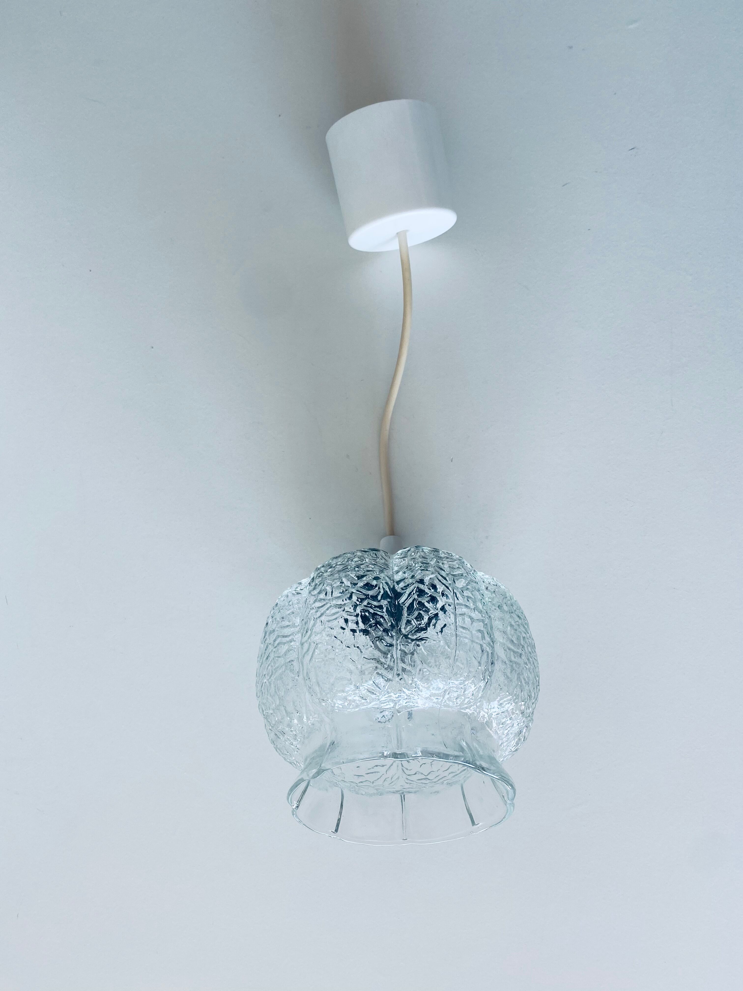 Vintage glass pendant lamp