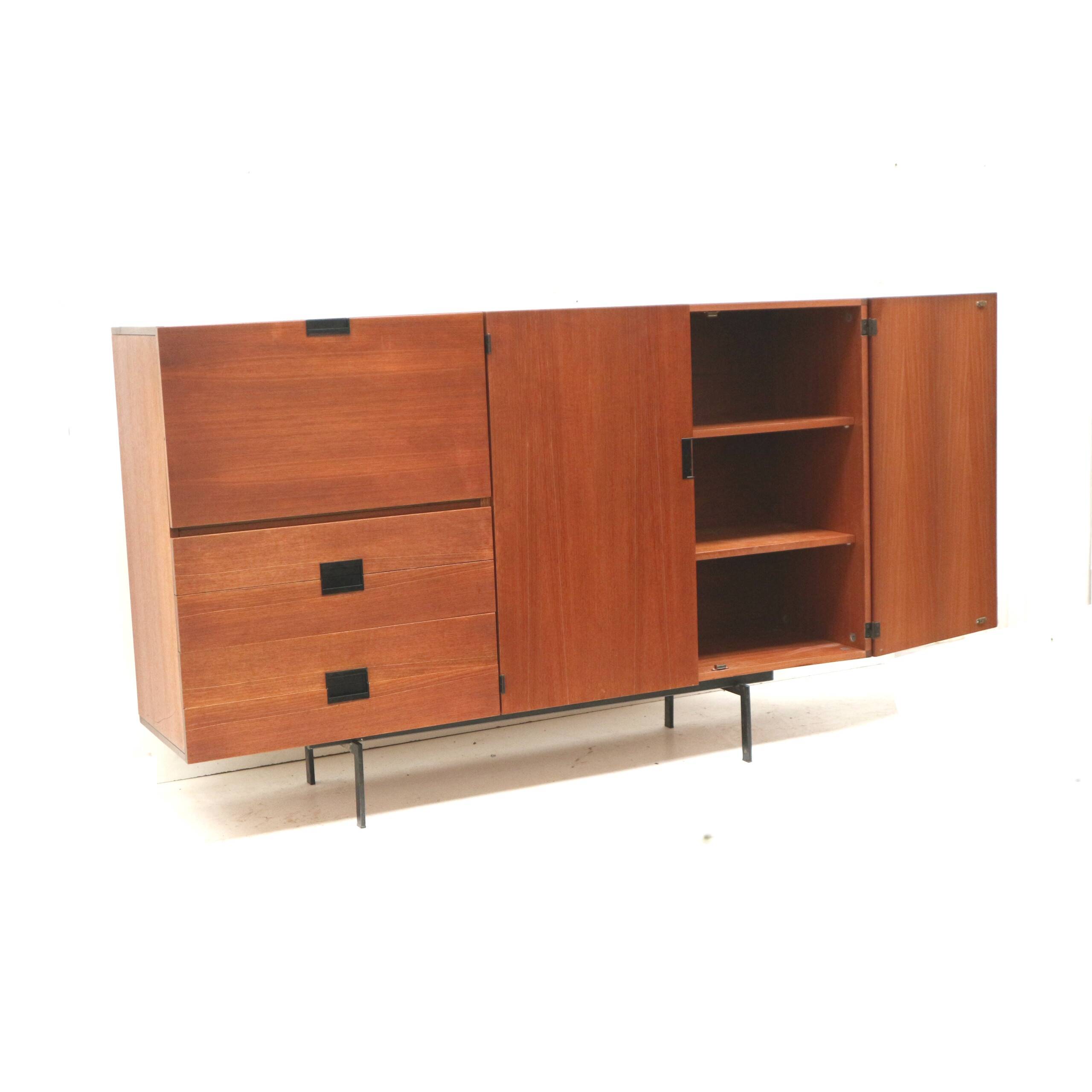 Vintage sideboard / wall unit Model CU09 from the Japanese Series by Cees Braakman from Pastoe from