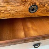 Living room furniture showcase, rosewood veneer secretary of the 70s