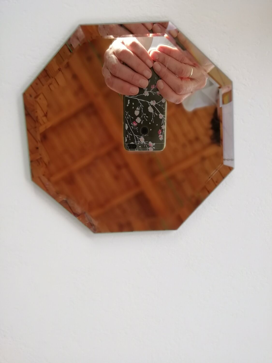 Miroir octogonal biseauté