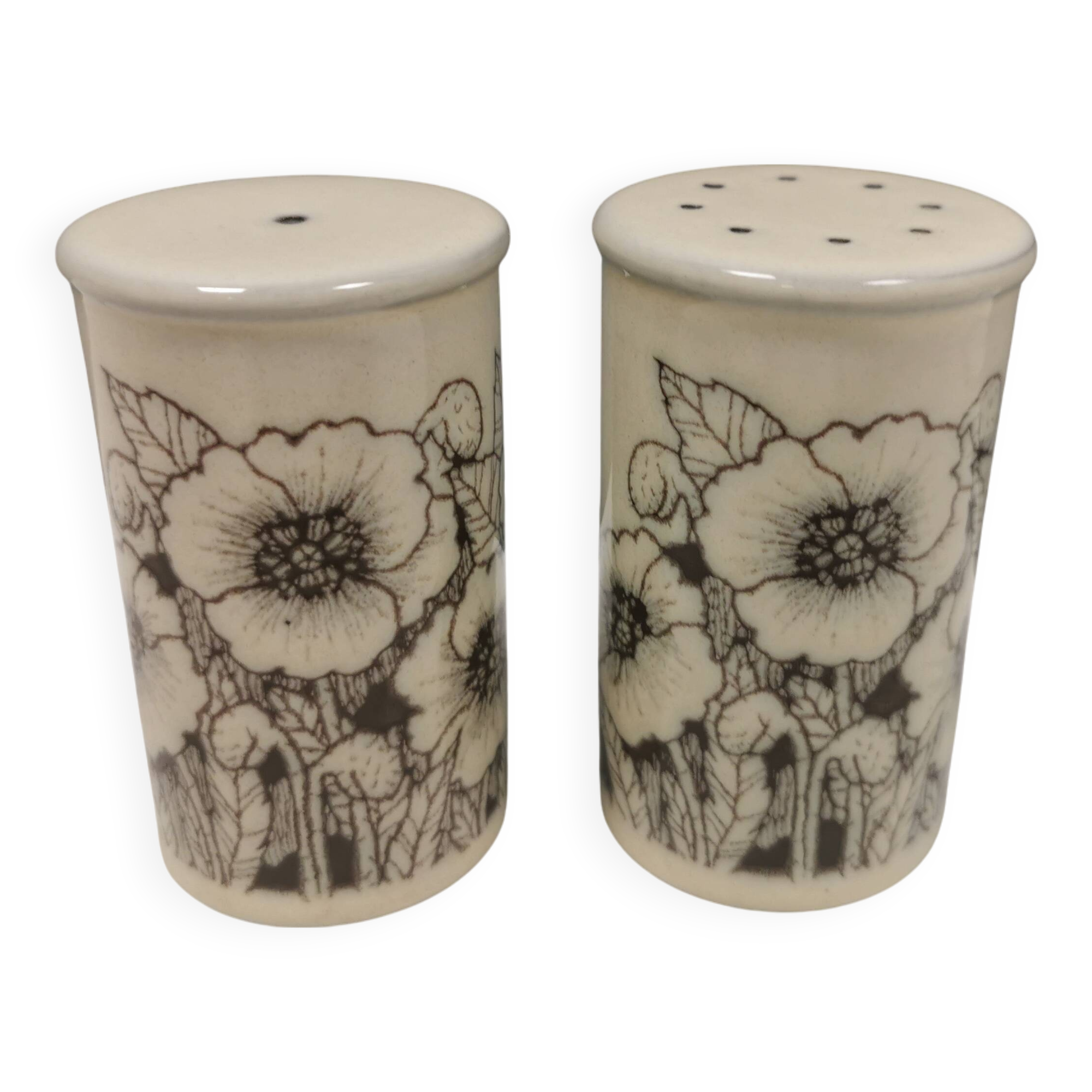Beautiful salt and pepper set in porcelain from English Hornsea