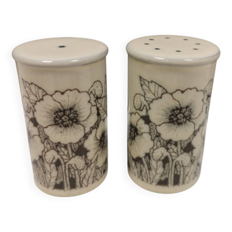 Beautiful salt and pepper set in porcelain from English Hornsea