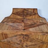 Rattan marquetry chest