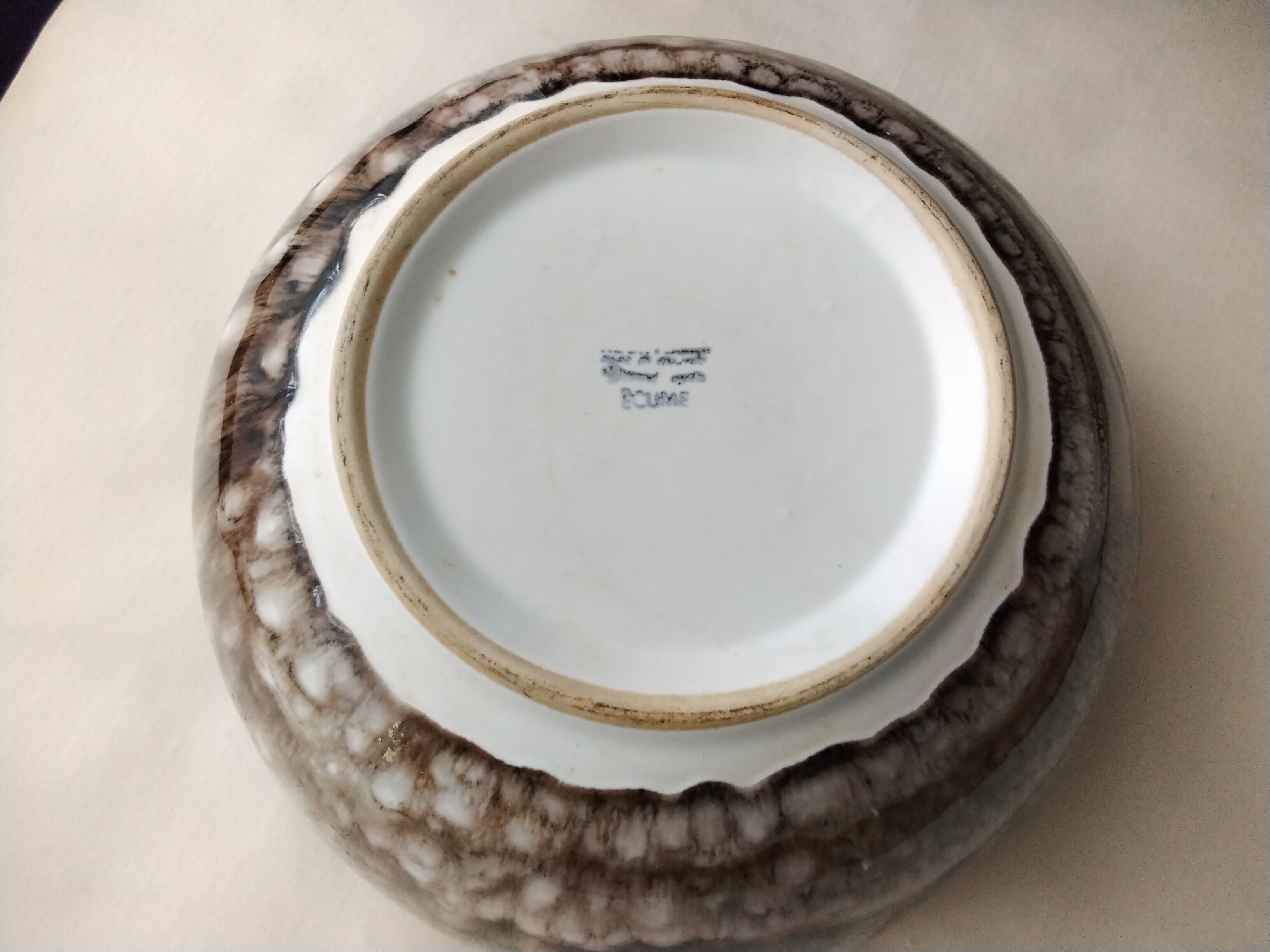 Niderviller ceramic salad bowl Ecume model