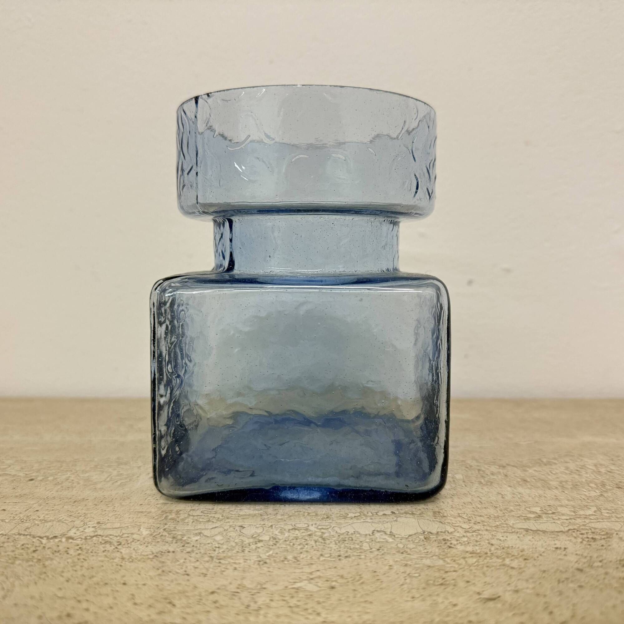 Pala glass vase by Helena Tynell for Riihimaki Glass Finland 1960’s