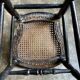Napoleon III chair in black wood, mother-of-pearl and caning no. 1