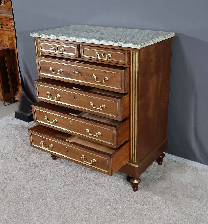 Mahogany Chiffonnière Commode, Louis XVI style – Mid 20th century