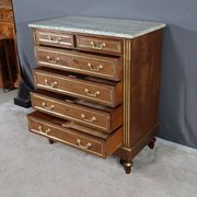 Commode Chiffonnière en Acajou, style Louis XVI – Milieu XXe