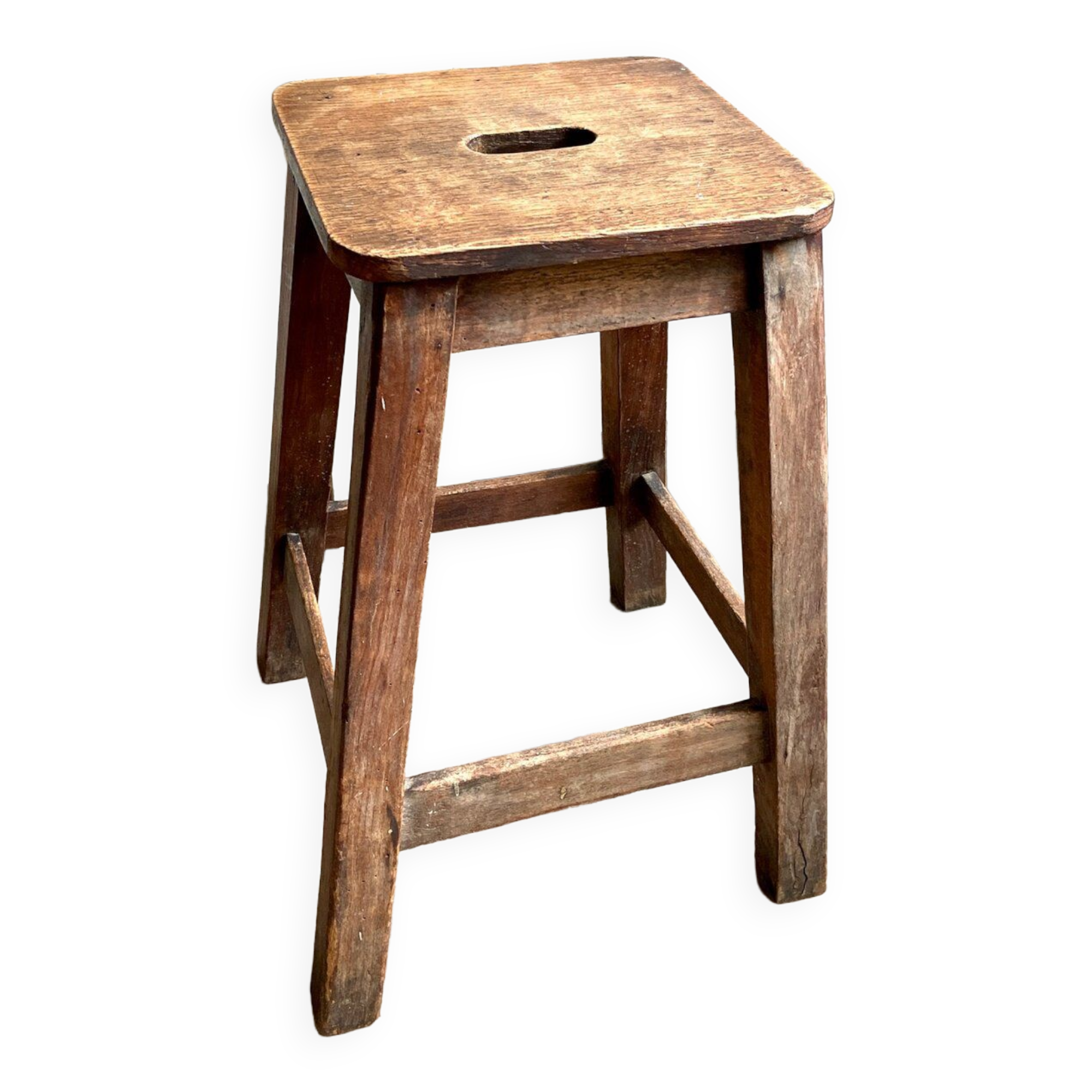 Dark wood stool