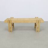 Vintage Low Slatted Bench