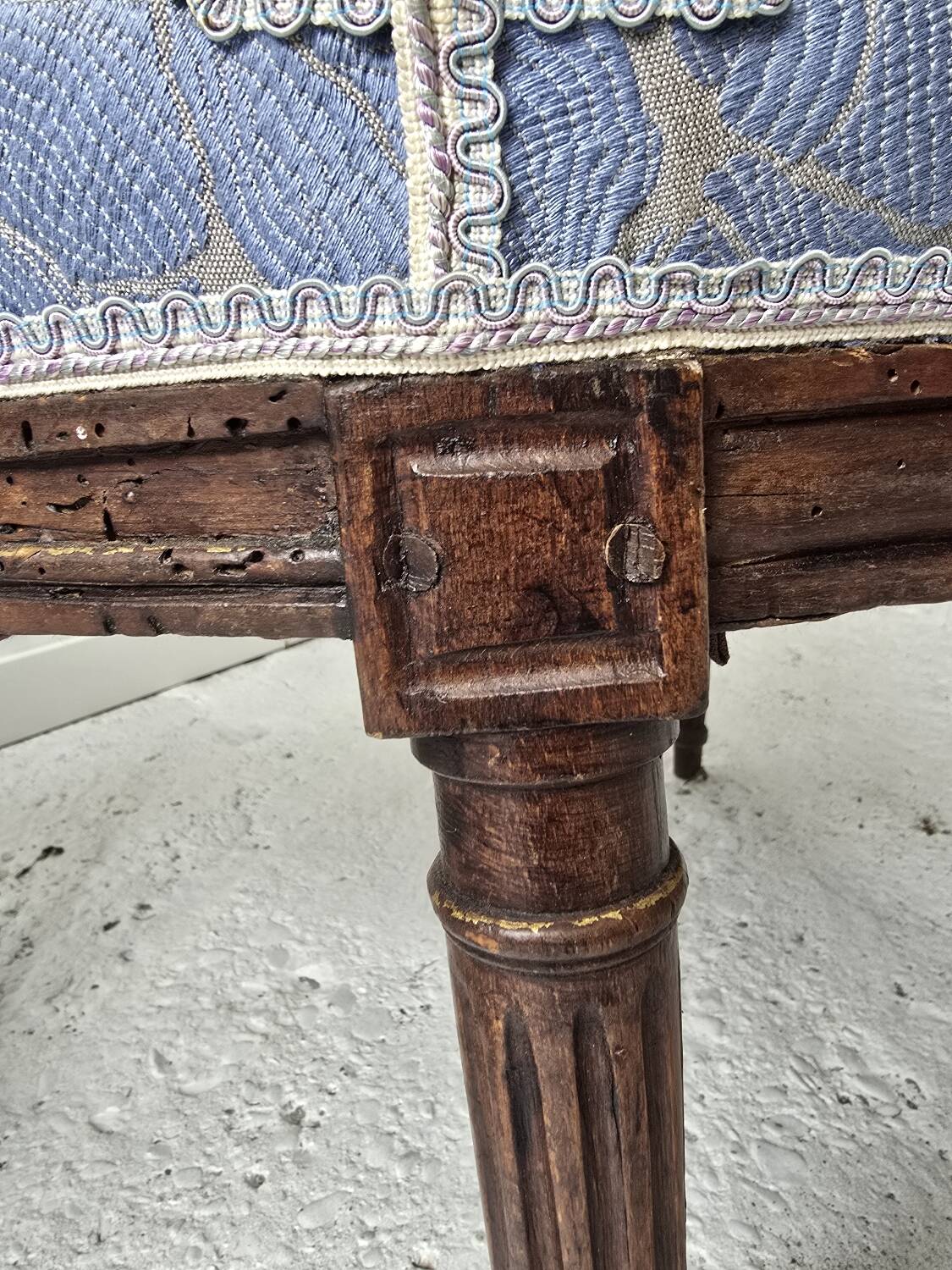 Pair of 18th-century Louis XVI cabriolet armchairs