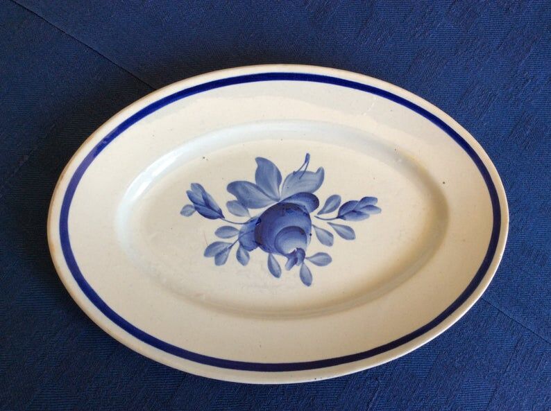 Set 2 petits plats vintage manufactures Badonviller,Gien
