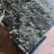 Emerald green marble "eye" coffee table, Roche Bobois, France, 1970s