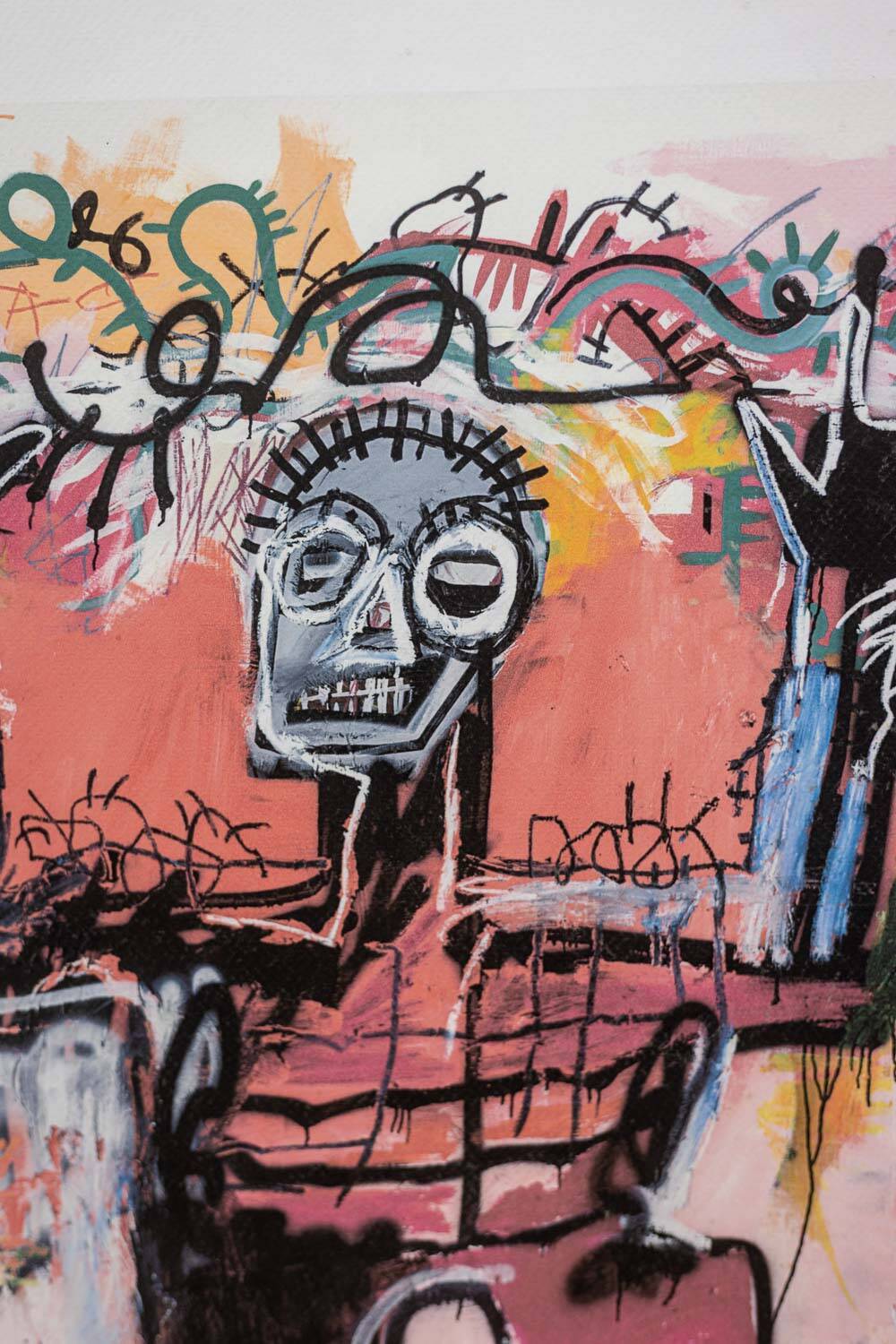 Jean-Michel Basquiat. Numbered color screenprint. 1990s