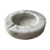 Vintage Carrara marble ashtray