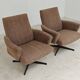 Paire de fauteuils pivotant Tchécoslovaquie 1960