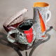 Lot de 3 vases et céramiques, 1950/60