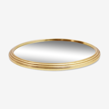 Round brass mirror top