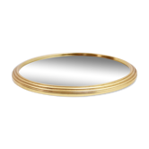 Round brass mirror top