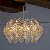Lustre space age, effet givré en bakélite, France, 1970