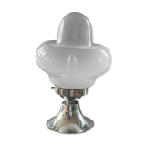 Vintage opaline mushroom lamp