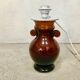 Vintage Italian Murano glass amphora-shaped table lamp, 1950s