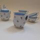 Tea set, 6 cups and 11 bowls