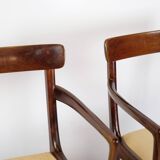 Set Of 2 Armchairs Model Runstedlund Made In Mahogany By Ole Wanscher From 1960s
