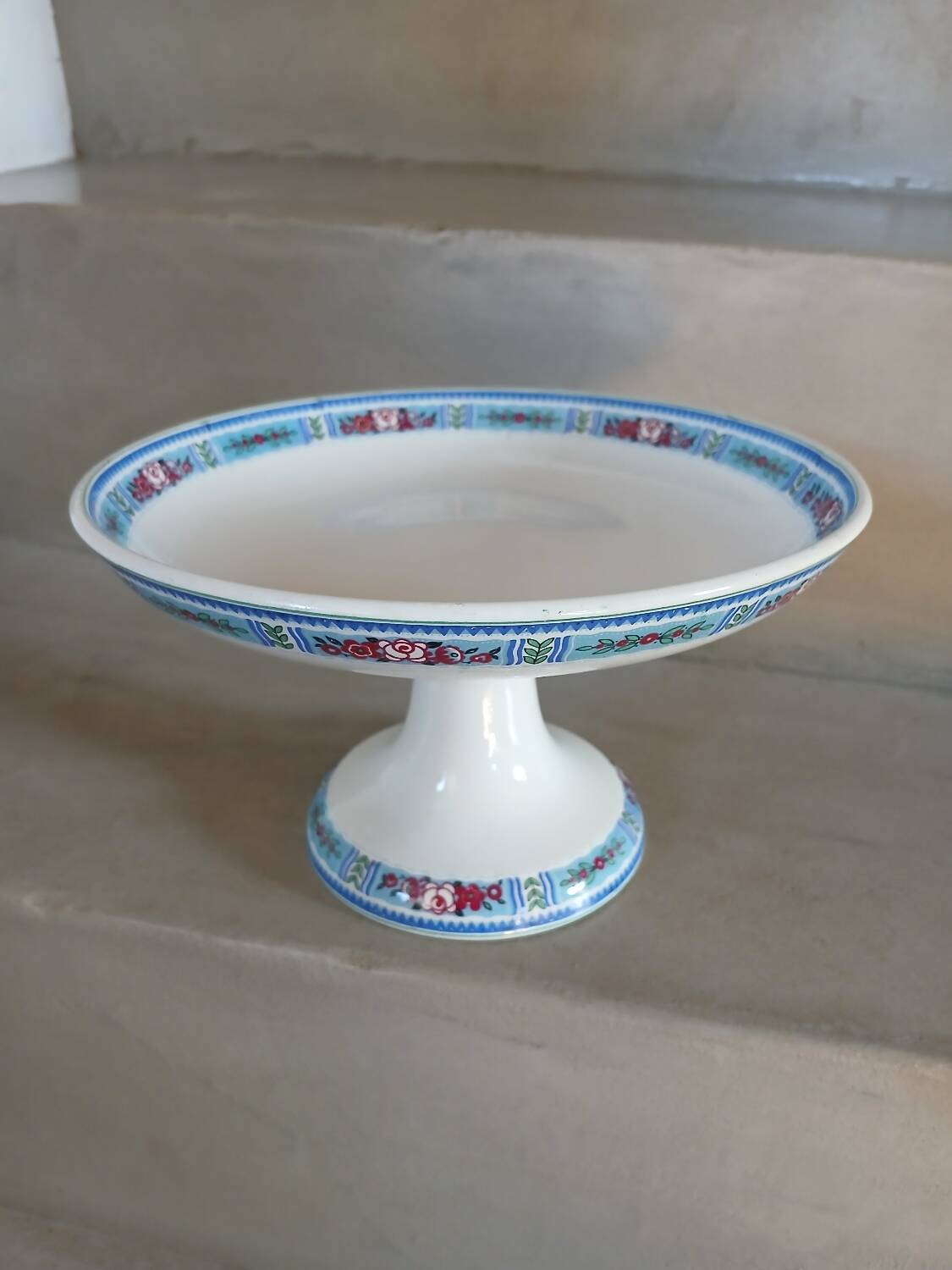 Antique compote dish from Digoin and Sarreguemines