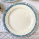 9 vintage flat plates iron earth salins model "castellane"