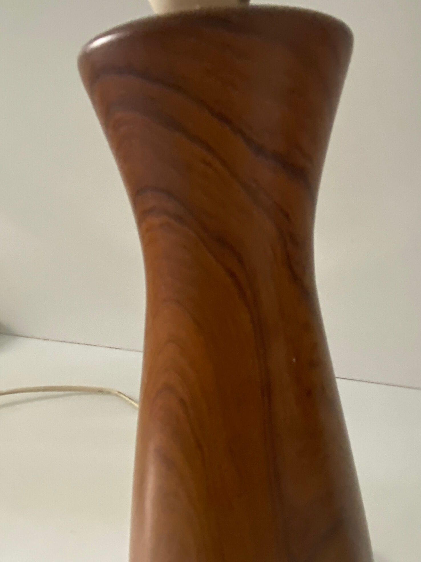 Ceramic lamp, Scandinavian spirit, wood pattern