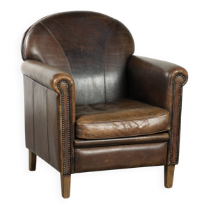 Fauteuil en cuir de mouton