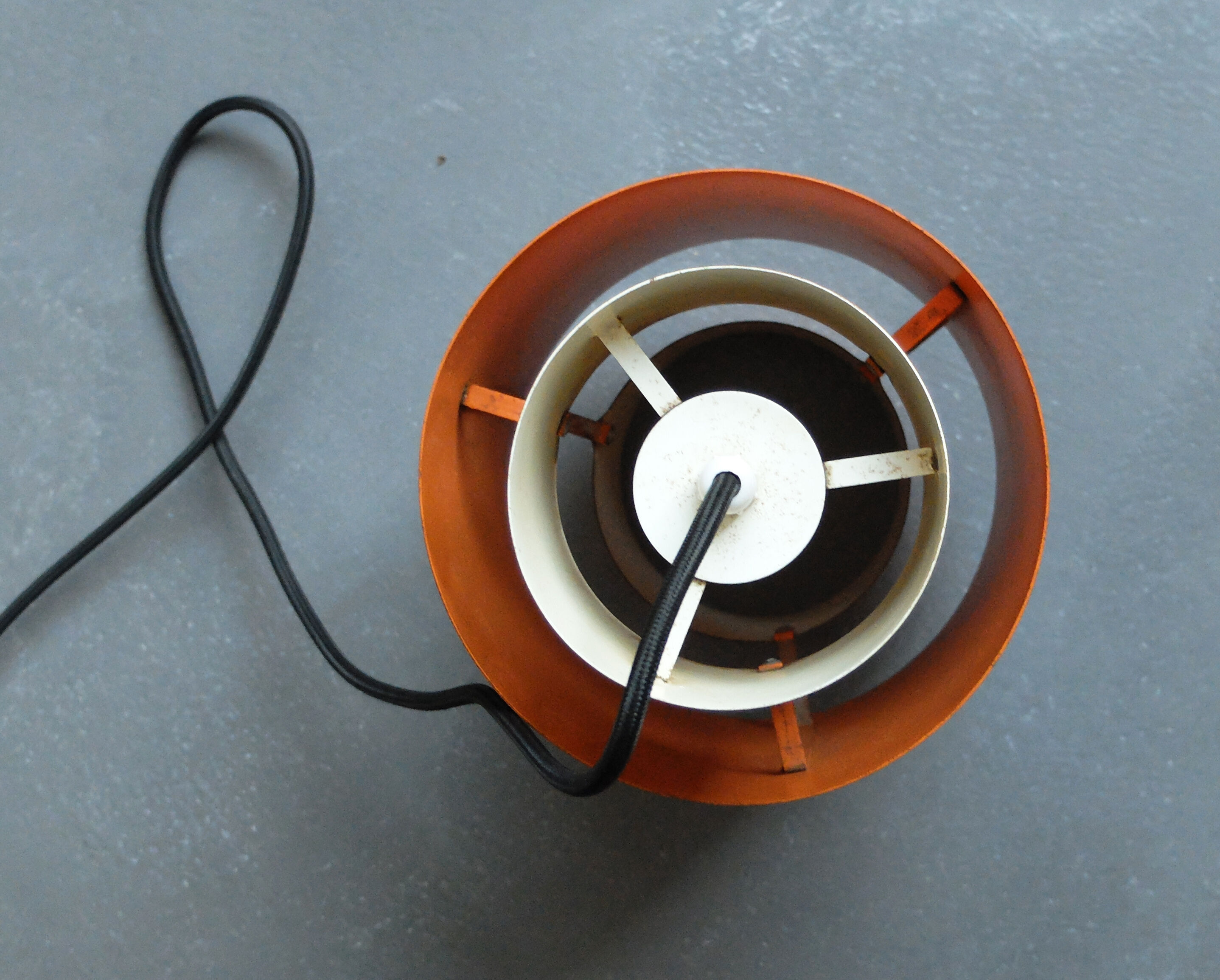 Hanging lamp Tunika copper Jo Hammerborg, Denmark, 1960