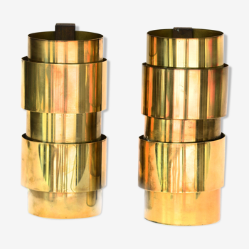 Brass wall sconces by Hans-Agne Jakobsson for H-A Jakobson Markary ab
