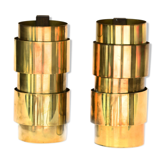 Brass wall sconces by Hans-Agne Jakobsson for H-A Jakobson Markary ab