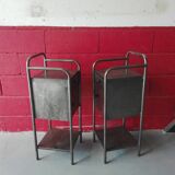 Pair of industrial bedside