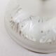 Glass globe ceiling lamp frosted pattern and brass opened frame