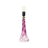 Purple Crystal Table Lamp Val Saint Lambert Swirl Sixties