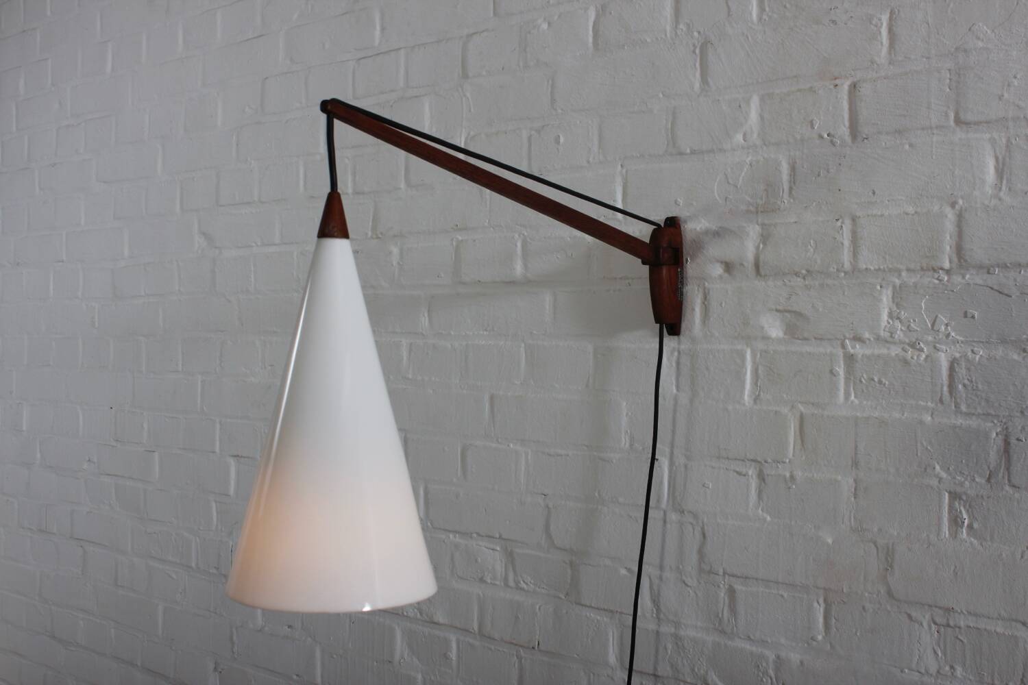 Vintage Teak Lampe Scandi Design Luxus Schweden Mid Century