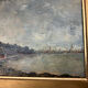 Oil on panel, impressionist coastal view