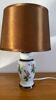 Table lamp in fine porcelain, decorated with "roses"