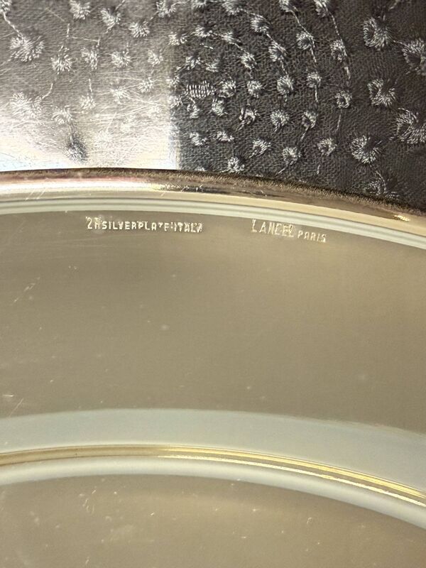 Plateau argenté lancel vintage
