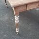 Old patina farm table turned feet