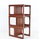 Set of 3 teak convertible children's chairs / stools / side tables, 1960s