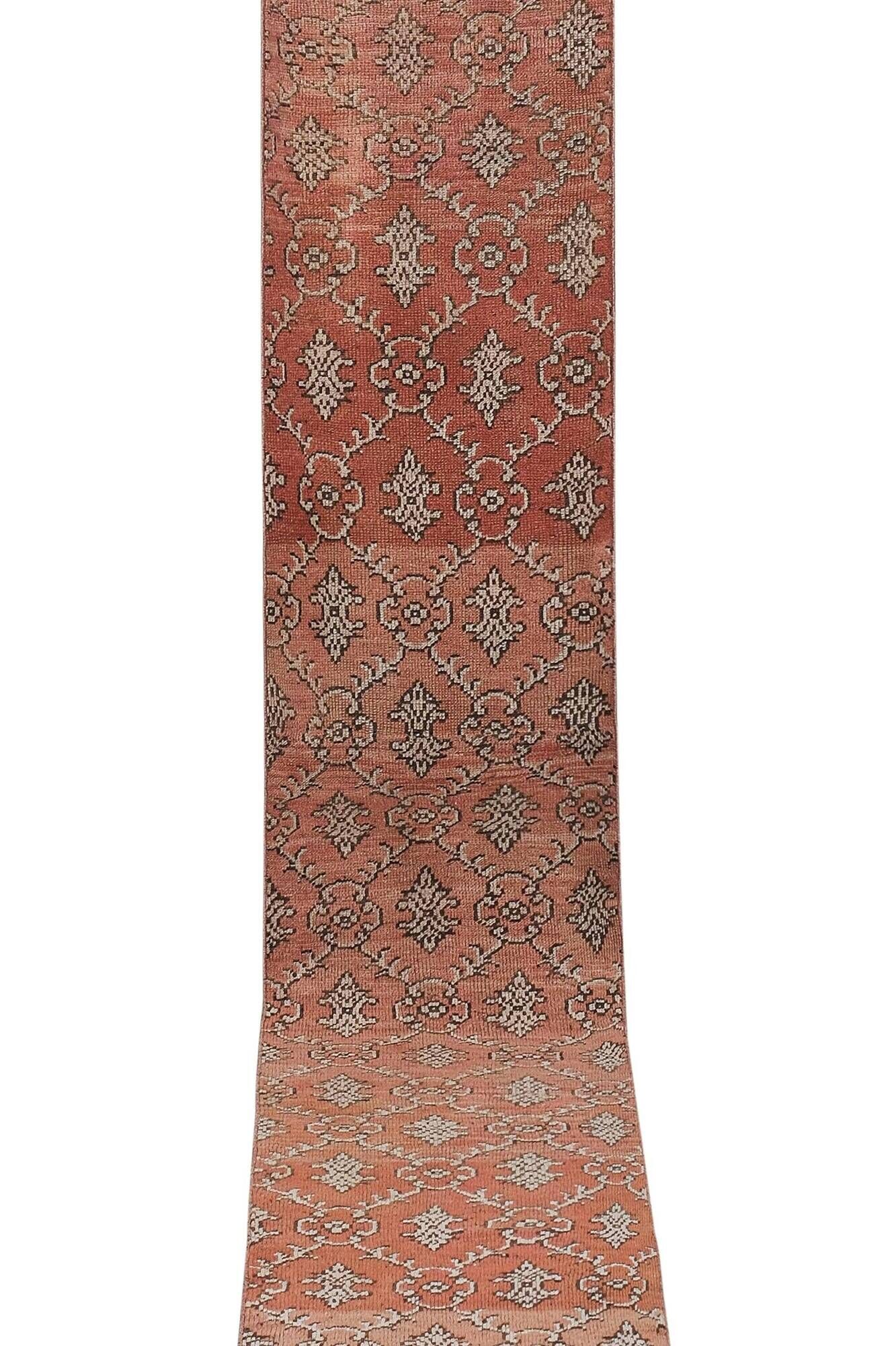 Vintage Turkish hallway rug 70x472 cm