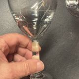 Lot 12 anciens verres apéritifs ou à vin en verre - bistrot début 20ème