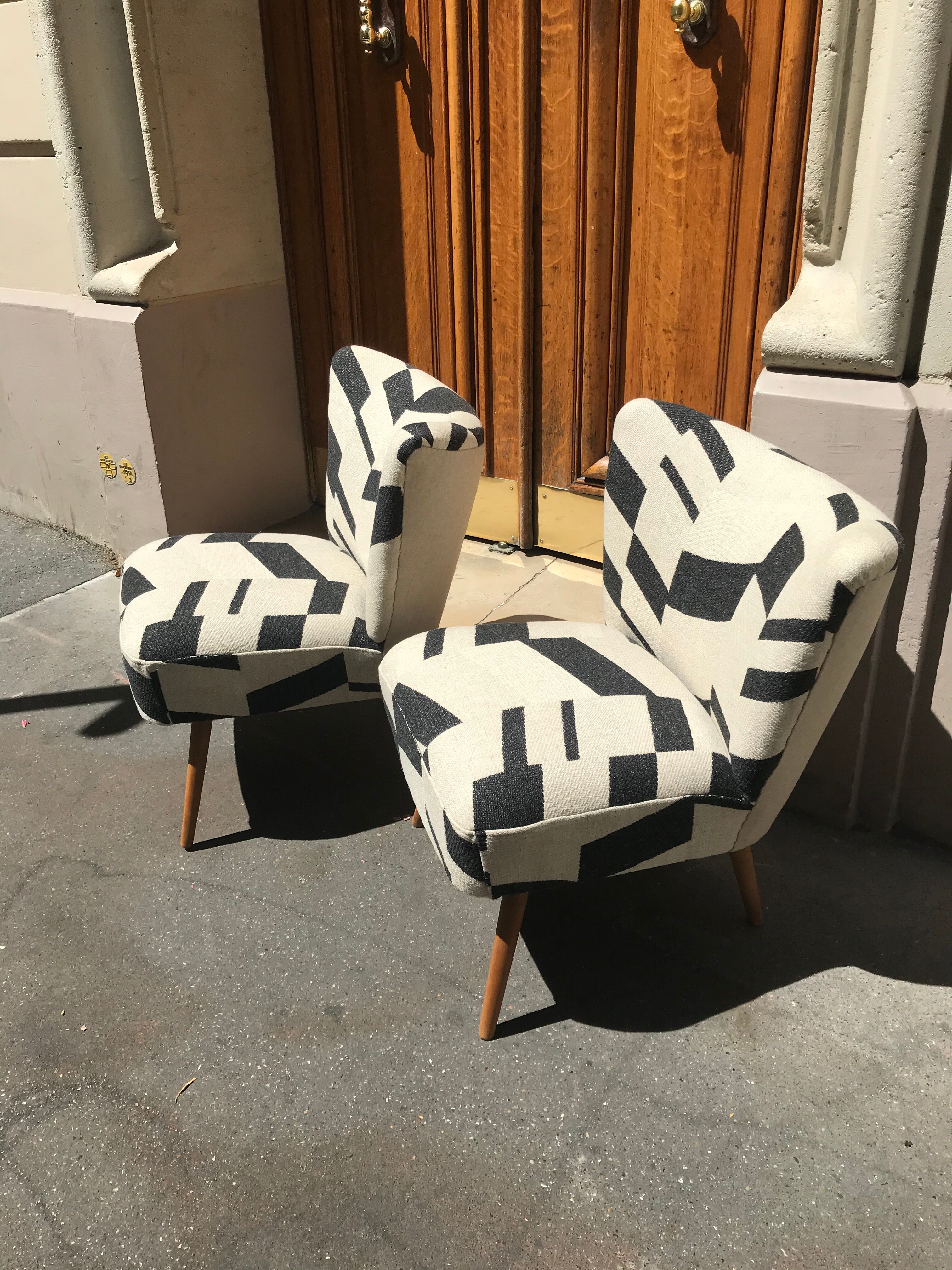 Pair of cocktail chairs