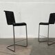 Tabourets de bar cantilever allemands vintage B30 avec coussins en cuir de Tecta et Jean Prouvé, lot de 2