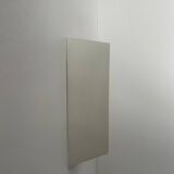 Pair of vintage wall lights, matte white metal, France 1970.