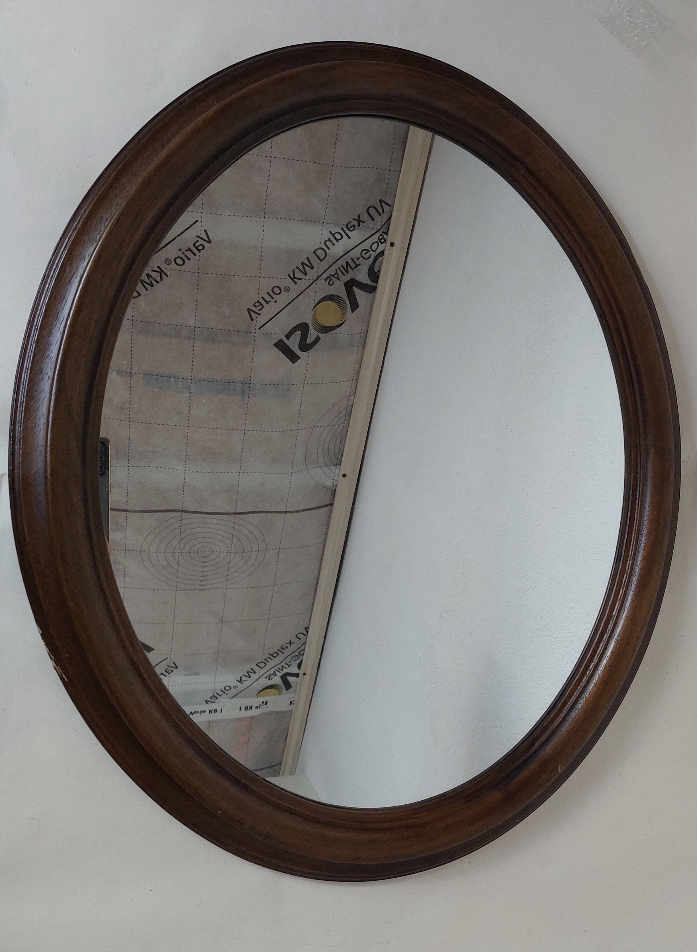 Vintage oval mirror